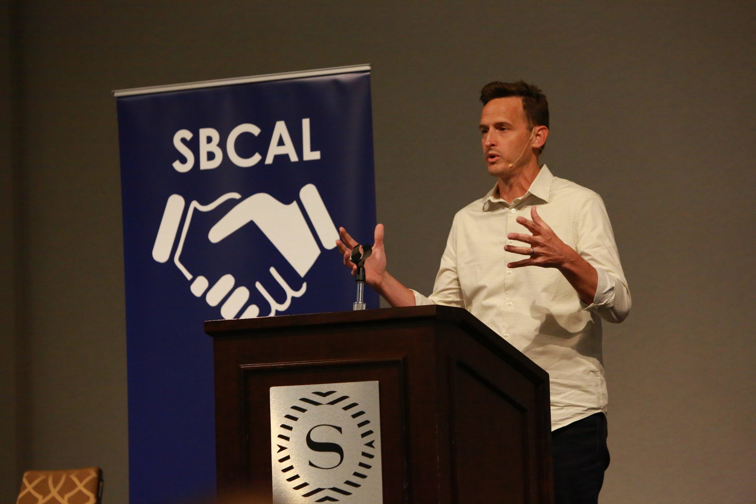 Lifeway president and CEO Ben Mandrell speaks during the SBC Associational Leaders Conference in Anaheim June 12.
This photo is being used for non-commercial purpose and not in connection with selling a good or service.